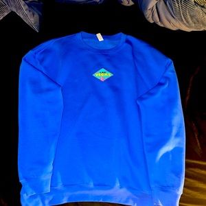 BTS Las Vegas Pop Up Hoodie Permission To Dance Concert Merch New Blue Size 2XL